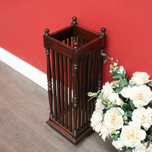 Load image into Gallery viewer, x SOLD Vintage English Umbrella Holder Umbrella Stand Drip Tray or Snooker Billiard Cue. B10378