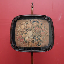 Load image into Gallery viewer, Antique William IV English Rosewood Pole Screen, Tapestry Insert Frame to Top. B11273