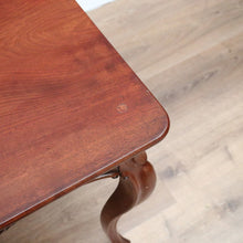Load image into Gallery viewer, x SOLD Antique French Mahogany Hall Table Games Table Fold over Card Table, Carved Legs B10730