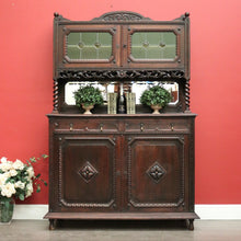 Load image into Gallery viewer, x SOLD Antique French Oak Sideboard 2 Height Cabinet Cupboard, One of 2 available. B10213a