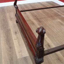 Load image into Gallery viewer, x SOLD Antique English Double Bed, Mahogany Flame Mahogany Double Bed, Head, Foot, Rail B11162