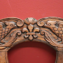 Load image into Gallery viewer, x SOLD Antique French Oak and Rush Seat Hall Chair Armchair, Fleur de Lis Desk Chair B10665