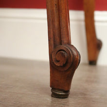 Load image into Gallery viewer, x SOLD Antique French Walnut Bedside Table, French Walnut and Marble Lamp Side Cabinet B10428