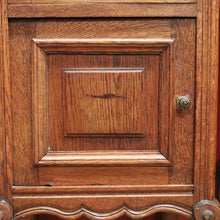 Load image into Gallery viewer, x SOLD Pair of Antique French Oak and Marble Top Bedside Cabinet, Bedsides Lamp Tables. B11216