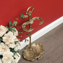 Load image into Gallery viewer, x SOLD Antique French Brass Umbrella Holder with Handle, Walking Stick Holder, Art Deco B10484