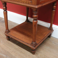 Load image into Gallery viewer, x SOLD Antique Bedside Cabinet, French Oak and Marble Lamp Table, Bedside Table B10908