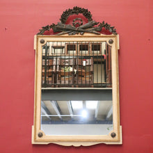 Load image into Gallery viewer, Vintage Palladio Italy Wall Hanging Italian Mirror, Neoclassical torch and swags B10698
