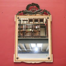Load image into Gallery viewer, Vintage Palladio Italy Wall Hanging Italian Mirror, Neoclassical torch and swags B10698