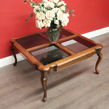 Load image into Gallery viewer, x SOLD Australian Van Treight NSW, Oak and Glass Coffee Table of Square Form. B9863
