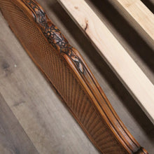Load image into Gallery viewer, x SOLD Antique French Single Bed, Oak and Cane Bed. Bedhead, Foot, Side Rails Slats 1/3. B11264