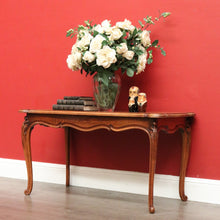 Load image into Gallery viewer, x SOLD Vintage French Oak Coffee Table, Lamp Side Table with Carved Legs, Scroll Feet B10237