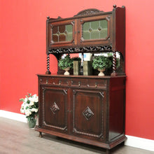 Load image into Gallery viewer, x SOLD Antique French Oak Sideboard 2 Height Cabinet Cupboard, One of 2 available. B10213a