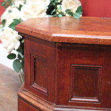 Load image into Gallery viewer, x SOLD Antique English Walnut Two Height Storage Box Eight Sided Shoe Box with Lift Lid. B11118