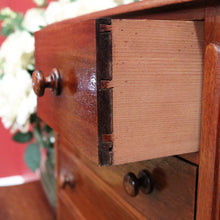 Load image into Gallery viewer, x SOLD Australian Cedar Apprentice Piece, Chest of Drawers. 5 Drawer Chest of Drawers B10676