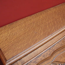 Load image into Gallery viewer, x SOLD Vintage French Oak Drop Front Writing Bureau Desk with Chest of 2 Drawers Below B10638