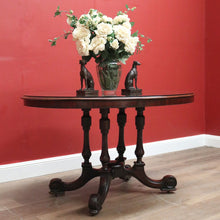 Load image into Gallery viewer, x SOLD Antique Australian Cedar Oval Table, Dining Table, Glass Top Kitchen, Hall Table B11099