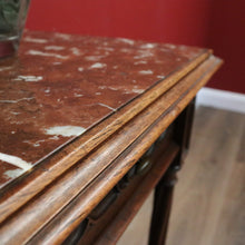 Load image into Gallery viewer, x SOLD Antique Bedside Table, French Walnut Bedside Table, Lamp Table, Marble Top B10828