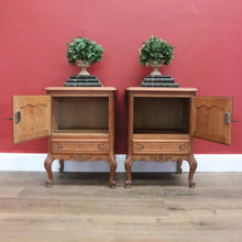 Load image into Gallery viewer, x SOLD Pair of Antique French Bedside Tables Antique Lamp Tables, Side Tables Cupboards B11002