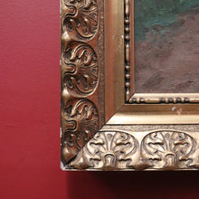 Load image into Gallery viewer, x SOLD Antique Dutch Framed Oil on Canvas, Country Farmhouse Scene, Country Cottage. B11185