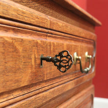 Load image into Gallery viewer, x SOLD Antique French Chest of Drawers, Oak French Hall Cabinet Chest of 3 Drawers B10205