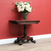 Load image into Gallery viewer, x SOLD Antique English Mahogany Tea Table, Sofa Table, Fold Over Games Card Table B10651