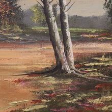 Load image into Gallery viewer, x SOLD Karl Mollin Born 1880, Gilt Timber Framed Oil on Canvas Autumn Forrest Landscape B11180