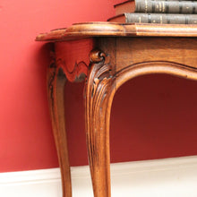 Load image into Gallery viewer, x SOLD Vintage French Oak Coffee Table, Lamp Side Table with Carved Legs, Scroll Feet B10237