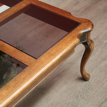 Load image into Gallery viewer, x SOLD Australian Van Treight NSW, Oak and Glass Coffee Table of Square Form. B9863