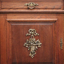 Load image into Gallery viewer, x SOLD Antique French Oak Dressing Table, Mirror Back Hall Cabinet Cupboard, Marble Top. B10522