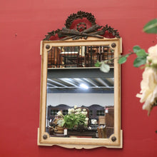 Load image into Gallery viewer, Vintage Palladio Italy Wall Hanging Italian Mirror, Neoclassical torch and swags B10698