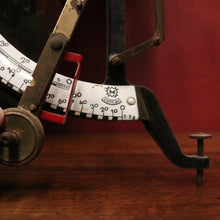 Load image into Gallery viewer, Antique/Vintage French Post Office Scales, Brass, Cast Iron and Porcelain Scales B10179
