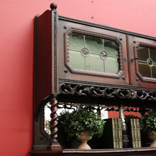 Load image into Gallery viewer, x SOLD Antique French Oak Sideboard 2 Height Cabinet Cupboard, One of 2 available. B10213a