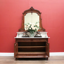 Load image into Gallery viewer, x SOLD Antique French Dressing Table, French Walnut Hall Cabinet, Entry Foyer Cupboard B10842