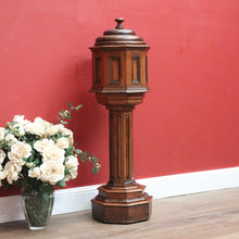 Load image into Gallery viewer, x SOLD Antique French Oak Baptismal Font. Antique French Church Gothic Baptism Font. B11030