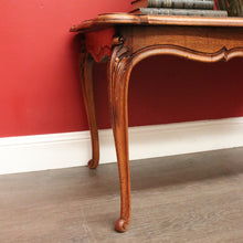 Load image into Gallery viewer, x SOLD Vintage French Oak Coffee Table, Lamp Side Table with Carved Legs, Scroll Feet B10237