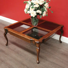 Load image into Gallery viewer, x SOLD Australian Van Treight NSW, Oak and Glass Coffee Table of Square Form. B9863