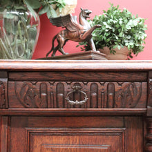 Load image into Gallery viewer, x SOLD Antique French Farmhouse Oak Sideboard, Hall Cabinet, Two Drawer Drinks Cabinet B11114