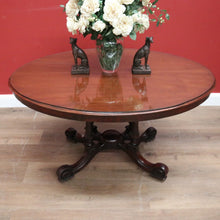 Load image into Gallery viewer, x SOLD Antique Australian Cedar Oval Table, Dining Table, Glass Top Kitchen, Hall Table B11099