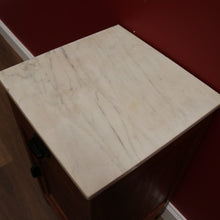 Load image into Gallery viewer, x SOLD Antique Bedside Table, French Oak and Marble Top Art Deco Bedside or Lamp Table B11254