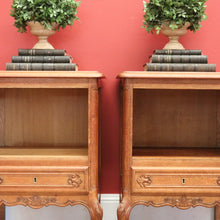 Load image into Gallery viewer, x SOLD Pair of Antique French Bedside Tables Antique Lamp Tables, Side Tables Cupboards B11002