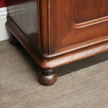 Load image into Gallery viewer, x SOLD Antique French Oak Bedside Cabinet, Lamp Cupboards, Side Tables Marble Tops. B10327