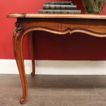 Load image into Gallery viewer, x SOLD Vintage French Oak Coffee Table, Lamp Side Table with Carved Legs, Scroll Feet B10237