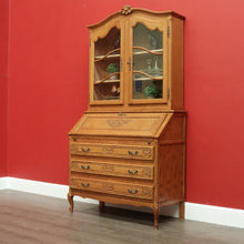 Load image into Gallery viewer, x SOLD Vintage French Secretaire Bureau, Chest of Drawers Bookcase Desk Pull out Slides B10470