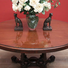 Load image into Gallery viewer, x SOLD Antique Australian Cedar Oval Table, Dining Table, Glass Top Kitchen, Hall Table B11099