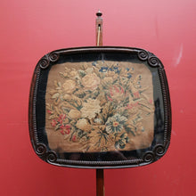 Load image into Gallery viewer, Antique William IV English Rosewood Pole Screen, Tapestry Insert Frame to Top. B11273