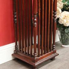 Load image into Gallery viewer, x SOLD Vintage English Umbrella Holder Umbrella Stand Drip Tray or Snooker Billiard Cue. B10378