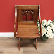 Load image into Gallery viewer, x SOLD Antique French Church Chair, Ecclesiastic Chair. Hall Chair Desk Chair Armchair B10670