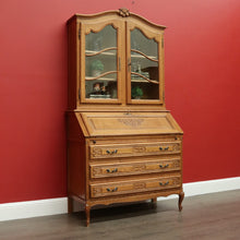 Load image into Gallery viewer, x SOLD Vintage French Secretaire Bureau, Chest of Drawers Bookcase Desk Pull out Slides B10470