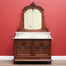 Load image into Gallery viewer, x SOLD Antique French Dressing Table, French Walnut Hall Cabinet, Entry Foyer Cupboard B10842