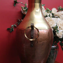 Load image into Gallery viewer, x SOLD Antique Copper and Brass Twin Handle Urn, Umbrella Walking Stick Holder Doorstop. B10132